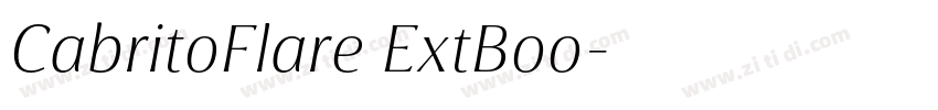 CabritoFlare ExtBoo字体转换